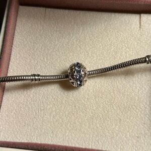 Pretty blue December birthstone charm. Fits Pandora